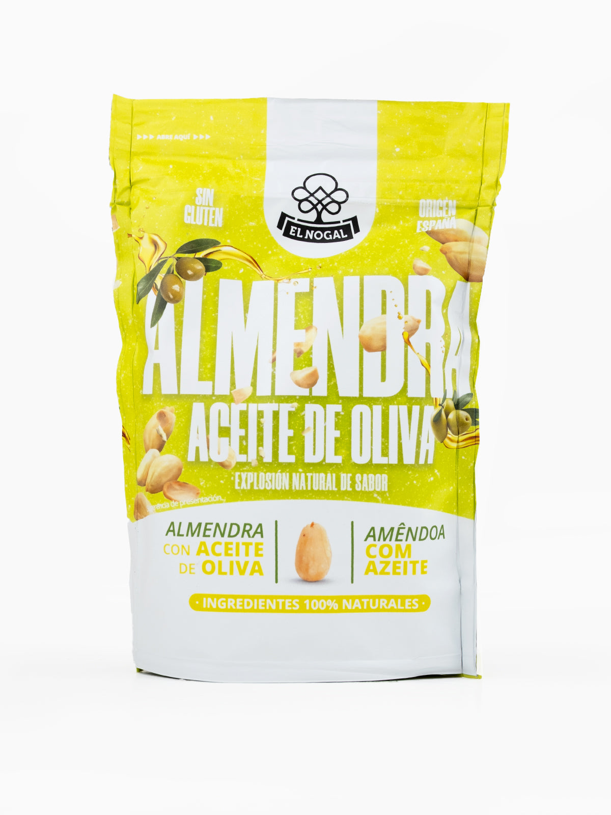 Almendra comuna con aceite de oliva doypack 100g