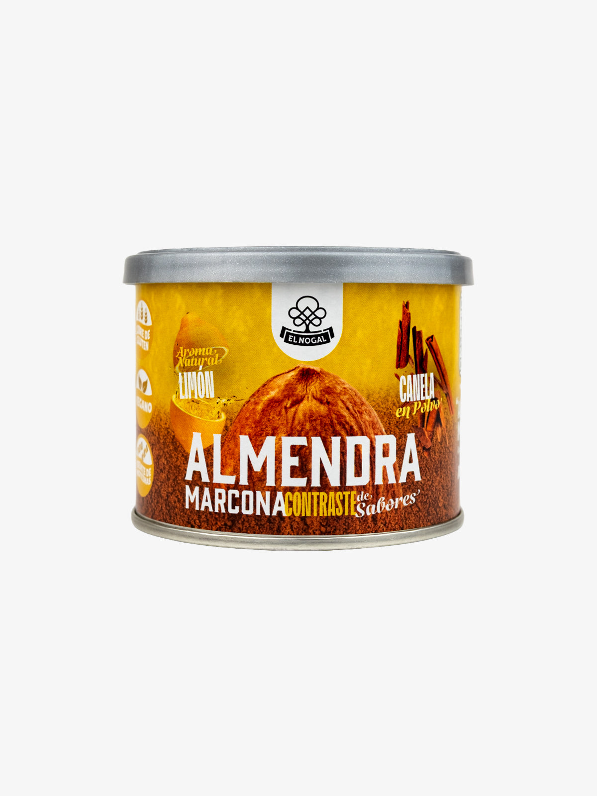 Almendra marcona con canela y limón lata  100g