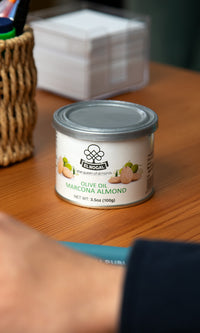 Almendra marcona frita con aceite de oliva lata 100g