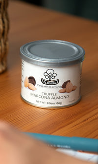 Almendra marcona frita con trufa y sal marina lata 100g