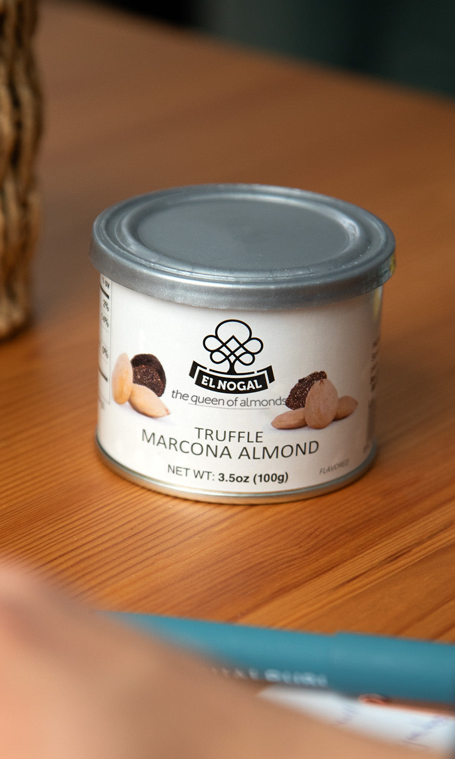 Almendra marcona frita con trufa y sal marina lata 100g